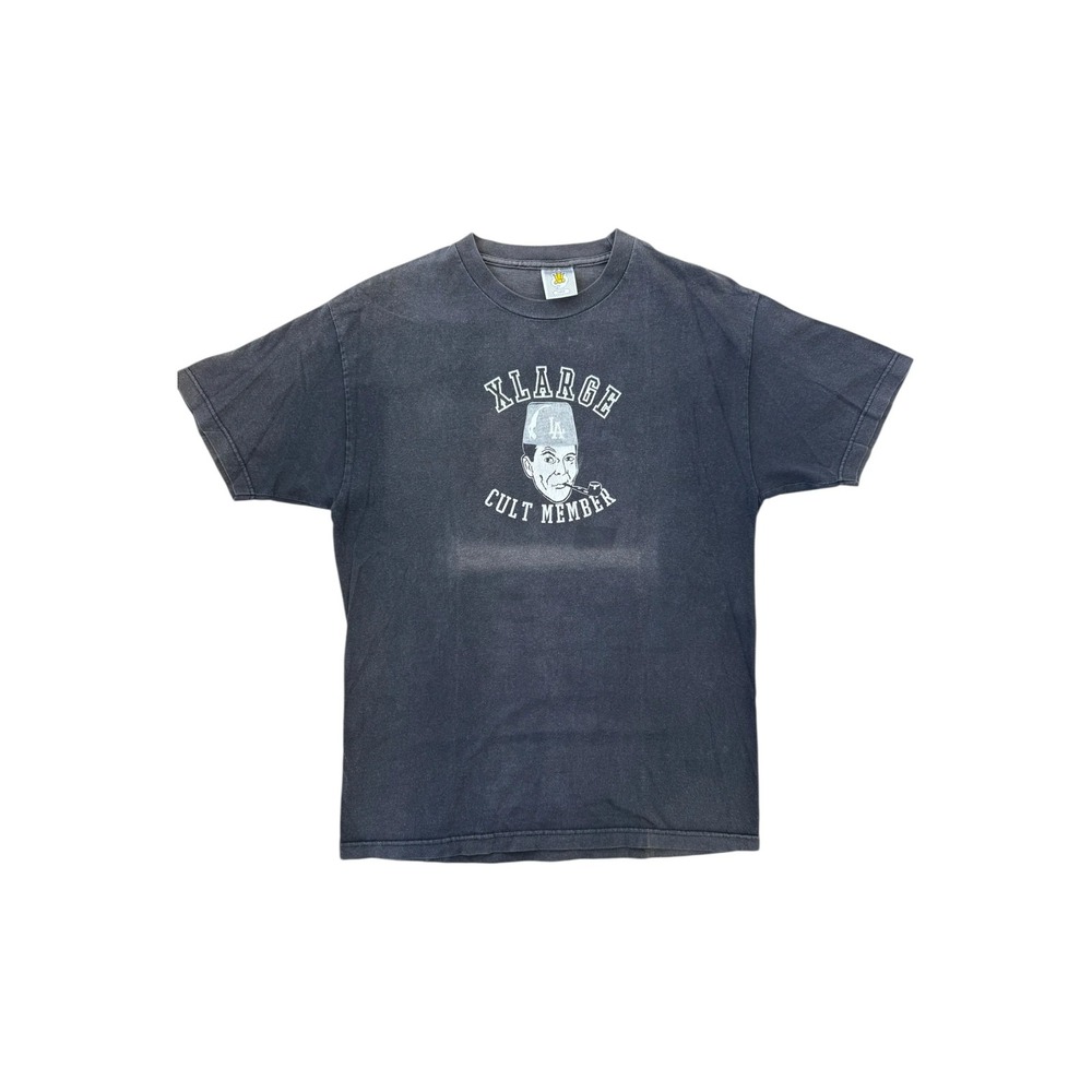 X-Large Cult Member T-Shirt Mens Large Black Good Vintage 00s Graphic Tee